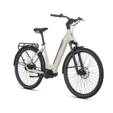 Luxe – Beige Urban-Commuter-E-Bike mit geschmeidigem Riemenantrieb
