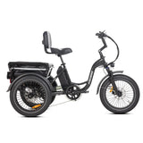 Schwarzes JOBOBIKE Triker E-Dreirad für den Alltag